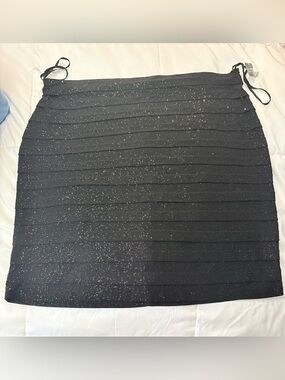 NEW with tags Black Glitter Bandage glitter Skirt - size 18w